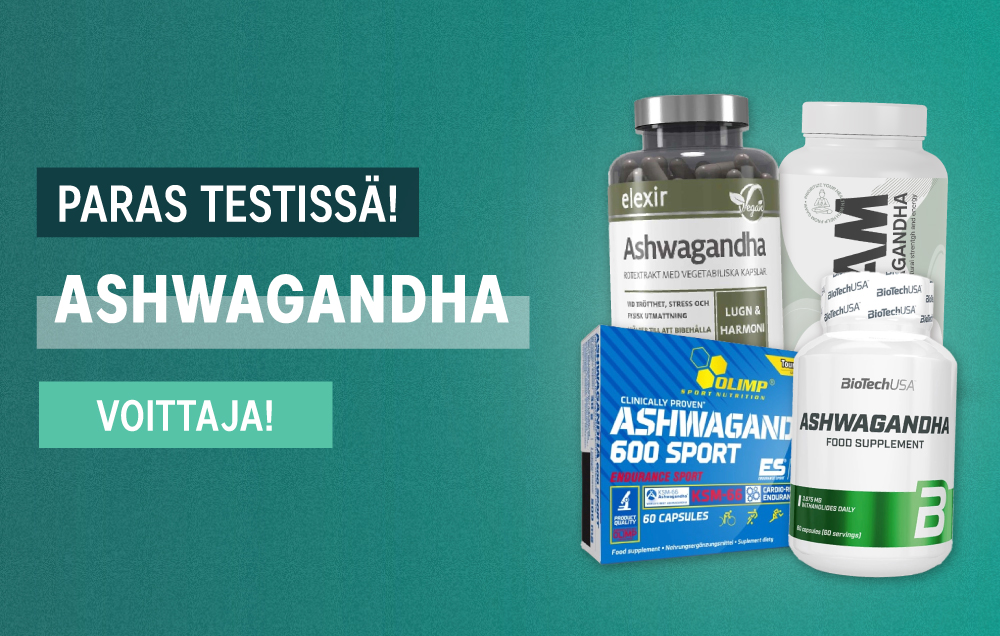Mikä ashwagandha-lisäravinne on todella paras? Tutustu oppaaseemme, jossa vertailemme neljää suosittua ashwagandha-lisäravinnetta.
